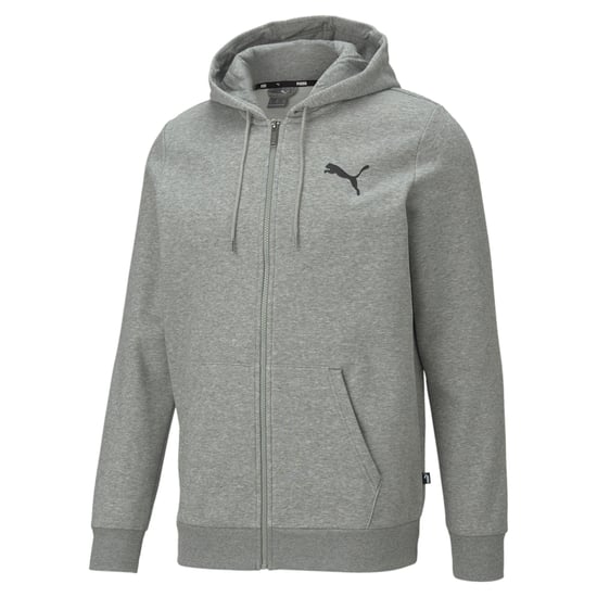 PUMA Mens Essentials Full-Zip Logo Hoodie