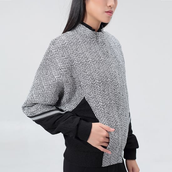 Bi-material jacquard jacket - Image 5