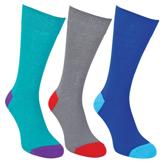 Paquete múltiple de 12 pares de calcetines de algodón negros para hombre | Sock Snob | Calcetines de caña con refuerzo en el talón y la puntera - Variados - Image 2