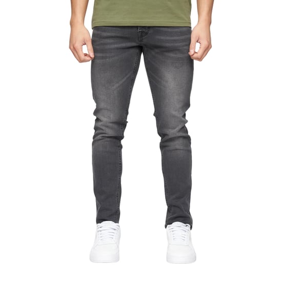 Crosshatch Mens Buraca Slim Jeans (Charcoal Wash) - Image 1