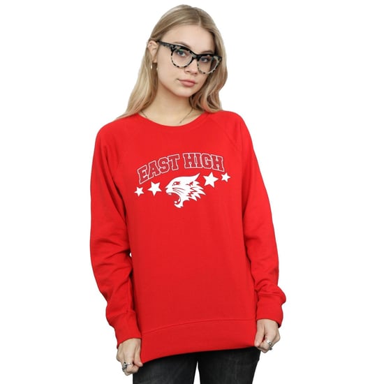 Disney Womens/Ladies High School Musical The Musical Wildcat Stars Sweatshirt (Red) - Image 2