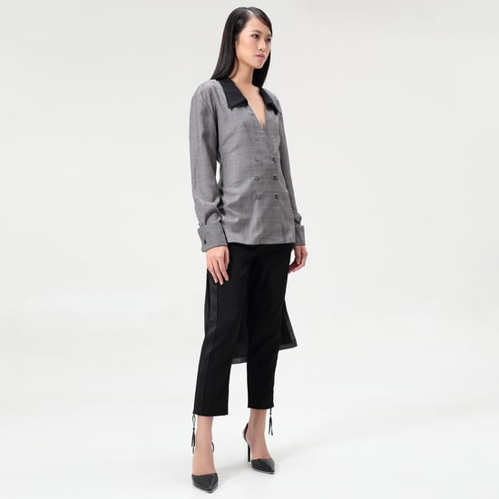 Long double breasted tailor shirt - Image 3