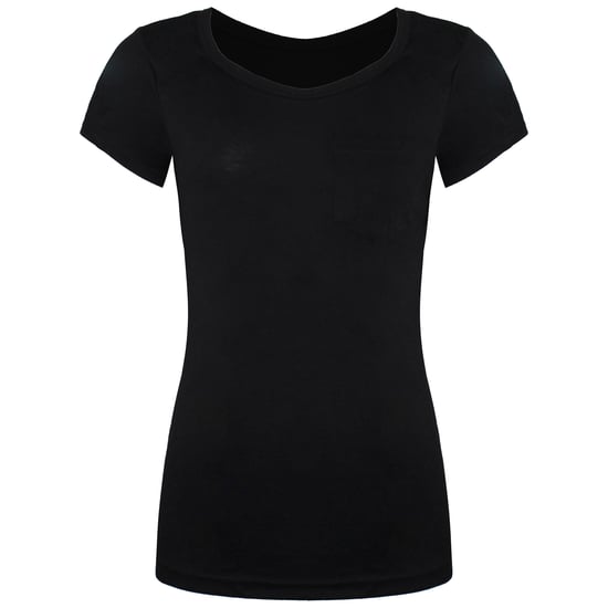 Vans Off The Wall Round Neck Black Short Sleeve Womens Slinger T-Shirt VVZQBLK