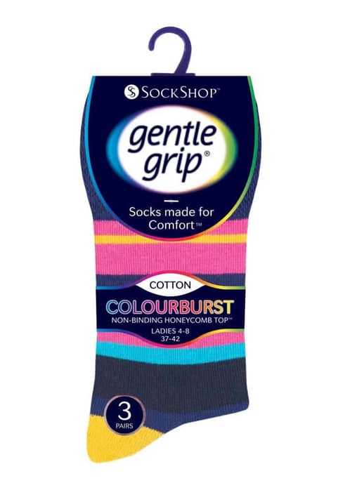Sujeción Suave - 6 Pares de Calcetines Sin Elasticidad para Mujeres - GG189 - Image 2
