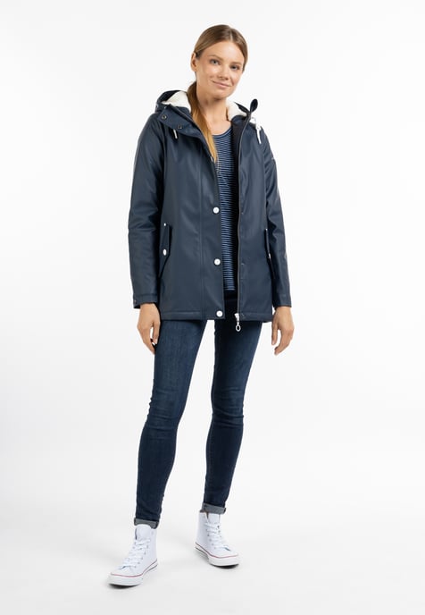 DreiMaster Maritim rain jacket with woven fur lining drymaster - Image 1
