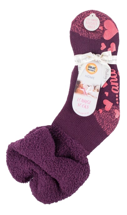 Calcetines Térmicos de Cama con Pinzas para Mujeres - Vino (Slouch) - Image 2
