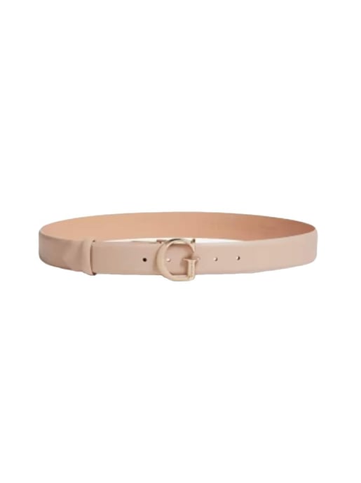 Cinturón clásico Guess para mujer con logotipo dorado - Image 2