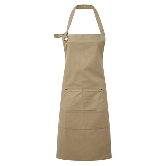 Premier Calibre Heavy Canvas Pocket Apron (Khaki) - Image 1