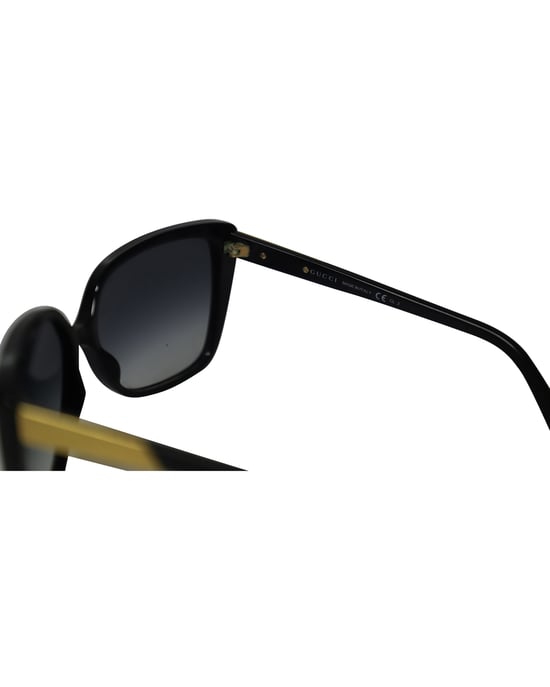 Gucci Classic Square Sunglasses in Black Acetate - Image 6