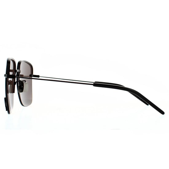 Gafas de sol cuadradas para mujer Saint Laurent en negro y gris - Image 3