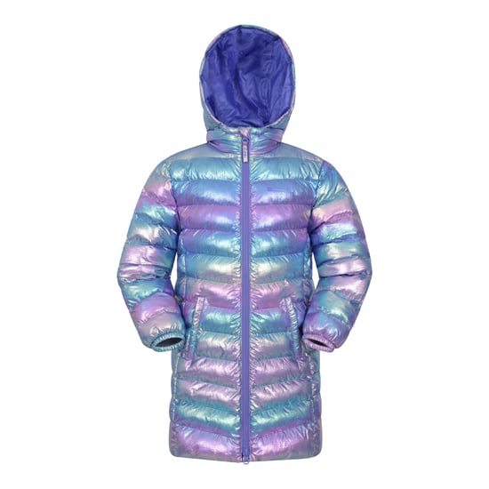 Mountain Warehouse Childrens/Kids Florence Longline Padded Jacket (Iridescent) - Image 1