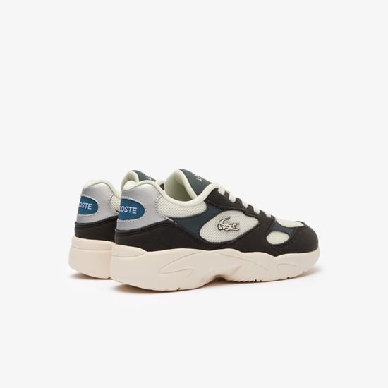 Boy's Lacoste Childrens Storm 96 Vintage Trainers in Black-White