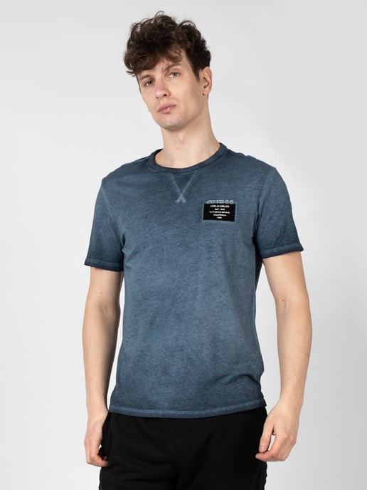 Guess T-Shirt Patch del hombre azul - Image 3