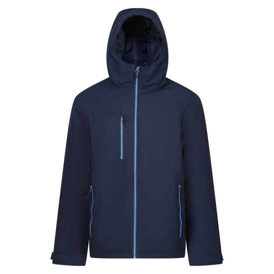 Regatta Mens Navigate Insulated Waterproof Jacket (Navy/French Blue) - Image 1