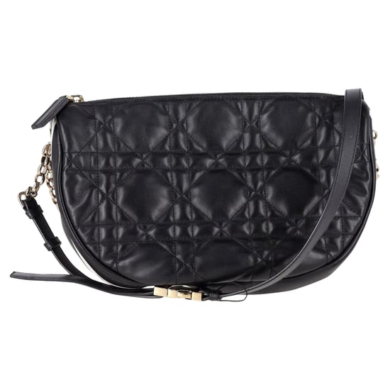 Dior Vibe Medium Hobo Bag in Black Cannage Lambskin Leather - Image 4