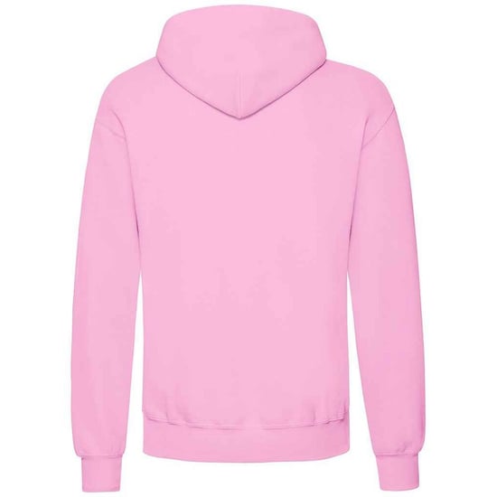 Fruit Of The Loom Adults Unisex Classic Hooded Sweatshirt (Light Pink) - Image 2