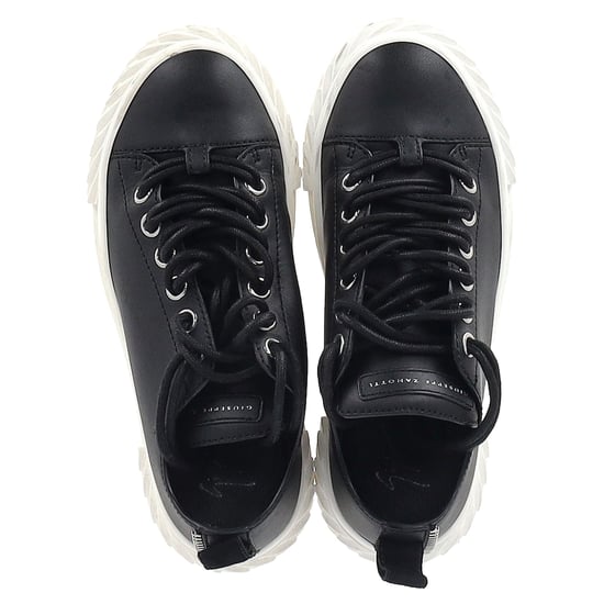 Giuseppe Zanotti Blabber Low-Top Sneakers in Black Leather - Image 3