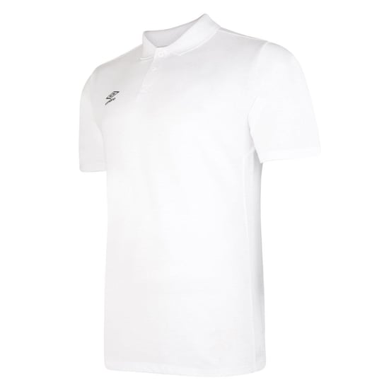 Umbro Mens Essential Polo Shirt (White/Black) - Image 1
