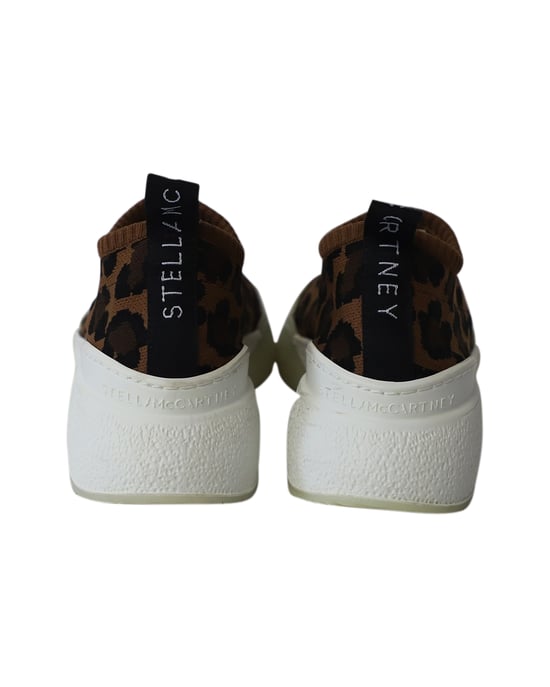 Stella Mccartney Slip-On Sneakers in Leopard Print Jacquard Knit - Image 4