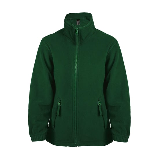 SOLS Childrens/Kids North Zip-Up Fleece Jacket (Forest Green) - Image 1