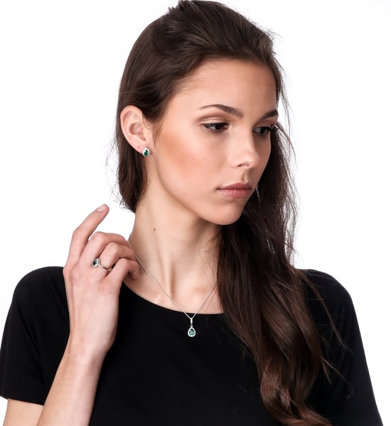 Orphelia 'Enora' Women's 925 Sterling Silver Stud Earrings - Silver ZO-7226/EM - Image 5