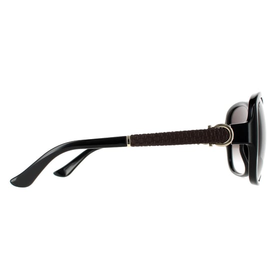 Gafas de sol para mujer Salvatore Ferragamo Butterfly en negro y gris degradado - Image 4