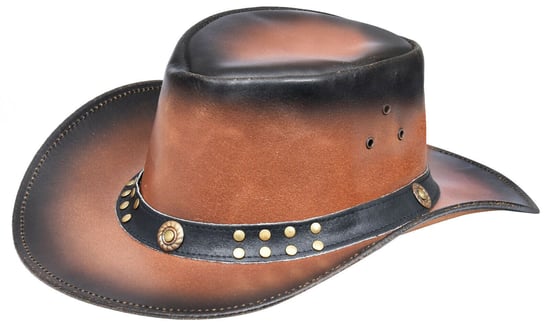 Sombrero vaquero australiano estilo Western Outback de cuero auténtico Aussie Bush Hat - Image 1