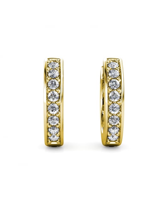 Conjuntos de aros circulares - Oro y cristal - Image 5
