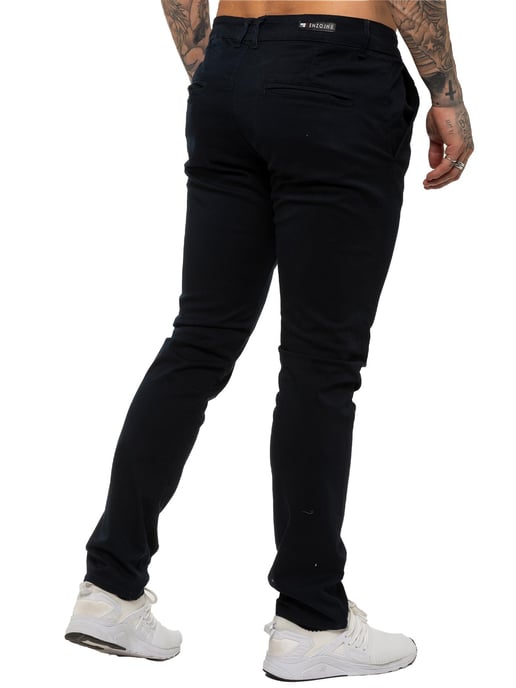 Enzo | Pantalones Chino Slim Fit de Stretch para Hombres - Marino - Image 3