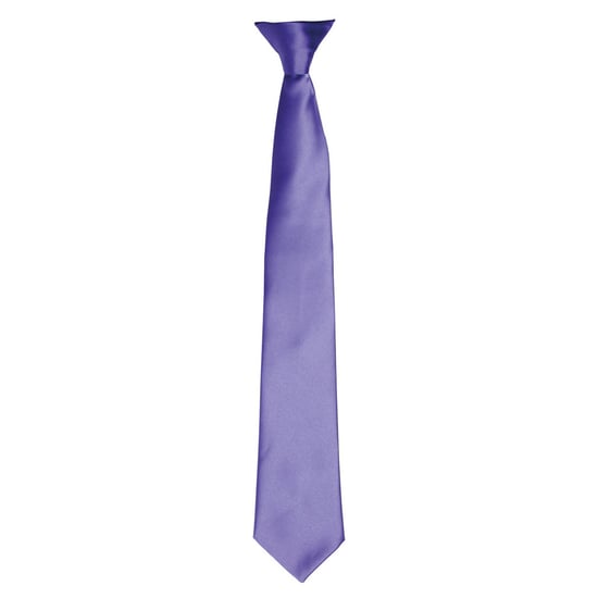Premier Unisex Adult Satin Tie (Purple) - Image 1