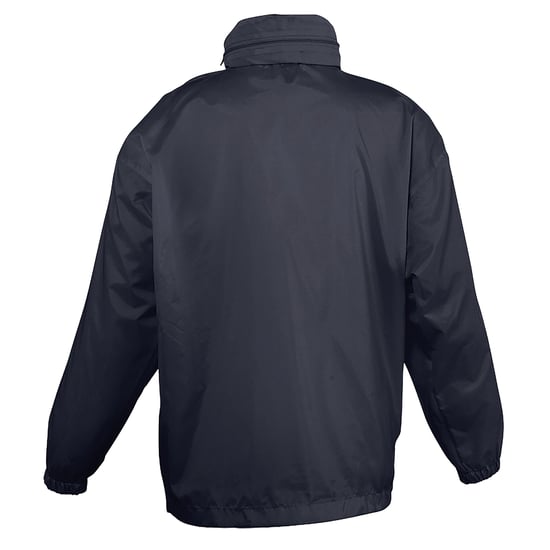 SOLS Kids Unisex Surf Windbreaker Jacket (Water Resistant And Windproof) (Navy) - Image 2