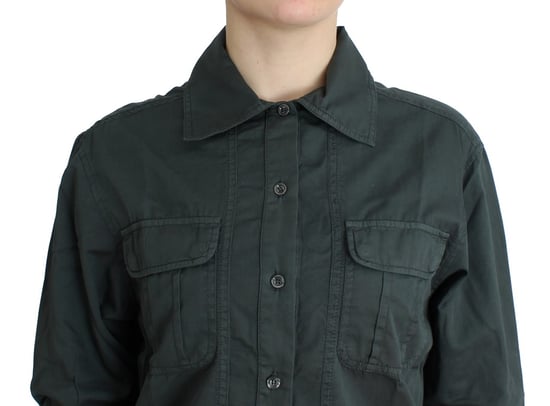 Camisa de botones gris para mujer Cavalli - Image 5