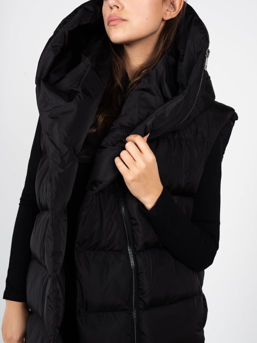 La Haine Inside Us Sin mangas Down Vest Unisex de mujer negro - Image 5