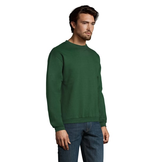 SOLS Mens Spider Round Neck Sweatshirt (Bottle Green) - Image 3