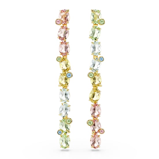 Swarovski 'Gema' Women's Gold Plated Metal Drop Earrings - Gold 5705809 - Image 1