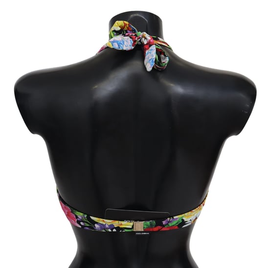 Top de bikini multicolor con estampado floral para mujer de Dolce & Gabbana - Image 2