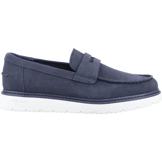 TOMS Navi TRVL LITE Havana Leather Men's Navy Loafers - Image 5