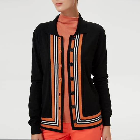 Cardigan with contrasting edges - Image 4
