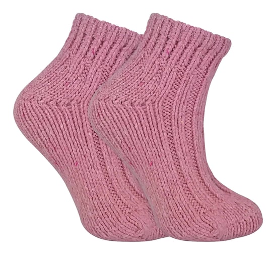 Sock Snob - Calcetines tobilleros de lana de corte bajo y canalé grueso para mujer - Image 1