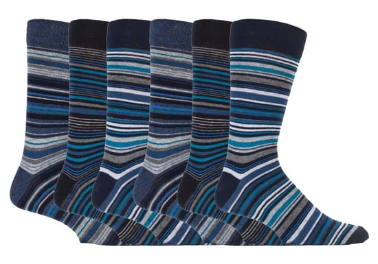 Pack de 6 calcetines de algodón con rayas de colores en 7 estilos - Image 1