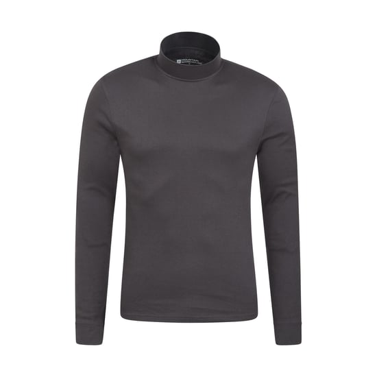 Mountain Warehouse Mens Meribel Turtle Neck Base Layer Top (Grey) - Image 1