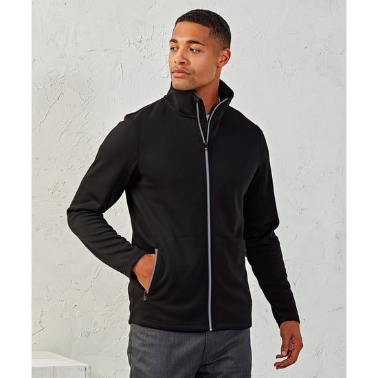 Premier Mens Sustainable Zipped Jacket (Black) - Image 3