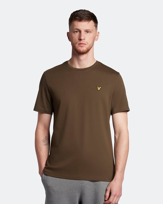 Lyle & Scott Plain T-Shirt in Olive - Image 1