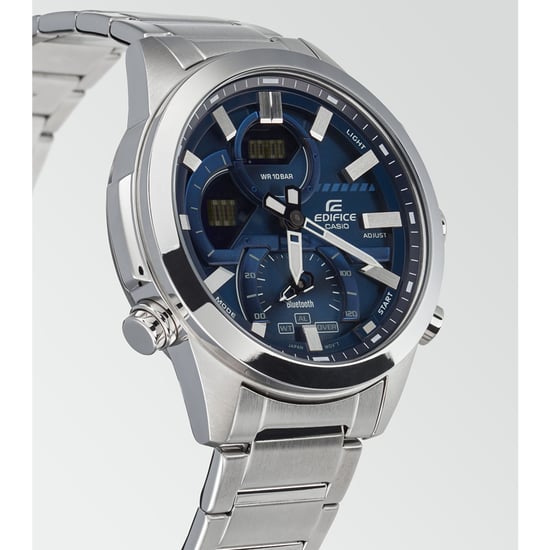 Casio Edifice Men's Silver Watch ECB-30D-2AEF - Image 2
