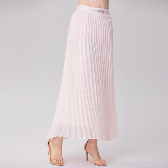 Organza Pleats Midi Skirt - Image 6