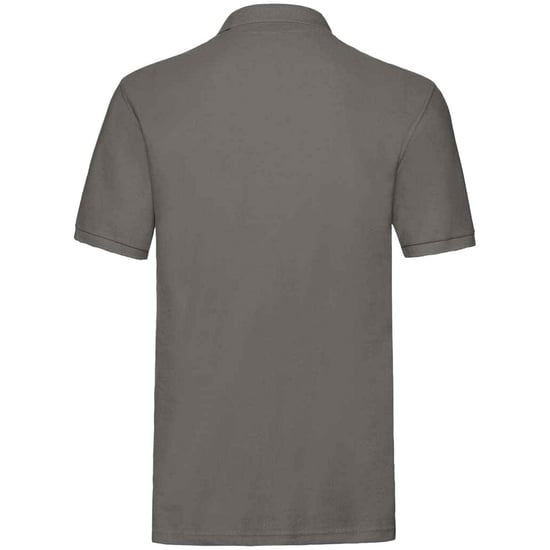Fruit of the Loom Mens Premium Cotton Pique Polo Shirt (Light Graphite) - Image 2