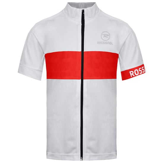 Rossignol Short Sleeve Zip Up White/Red Womens Classic T-Shirt RLEWY13 389