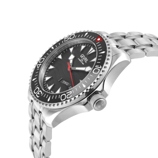 Reloj Automático Suizo Negro Gevril para Hombre Hudson Yards - Image 3