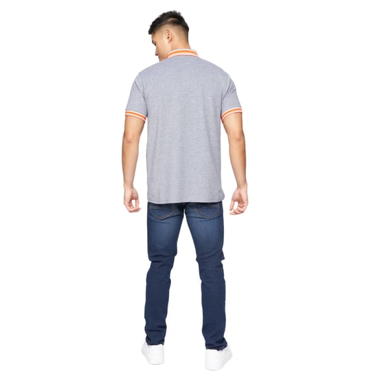 Crosshatch Mens Cratmoore Polo Shirt (Dark Grey Marl) - Image 4