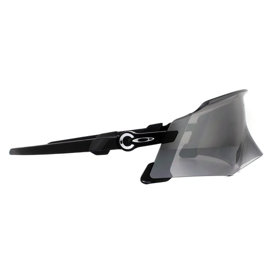 Gafas de sol Oakley Wrap para hombres en negro pulido con lentes Prizm Black - Image 4